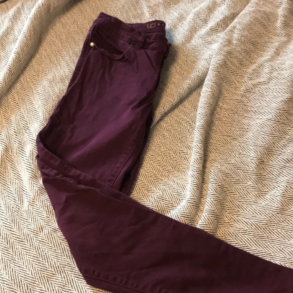 LC skinny colored jeans